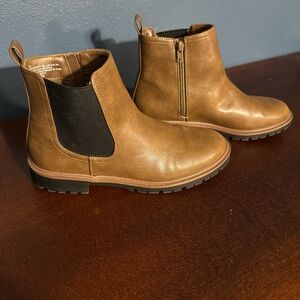 Brown Leather Ankle Boots